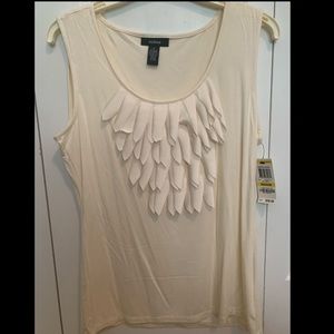 NWT Alfani Cream Blouse Size Medium